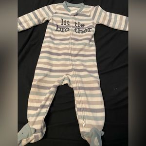 Just One You By Carter's PJs Sleeper 9M
Little Brother Blue White Gray Striped